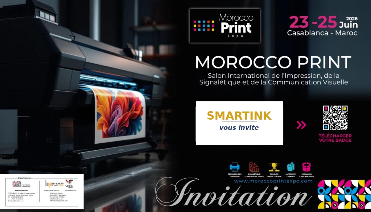 Smartink sera présente au Morocco Print — 23-25 juin 2026, Casablanca